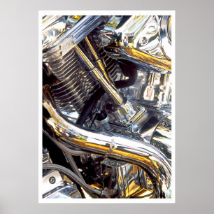 Motor de motociclo, poster
