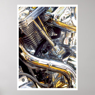 Motor de motociclo, poster