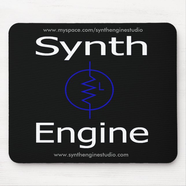 Motor Mousepad de Synth (preto) (Frente)