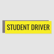 MOTORISTA APRENDIZ. Simples. Magnet para Carro