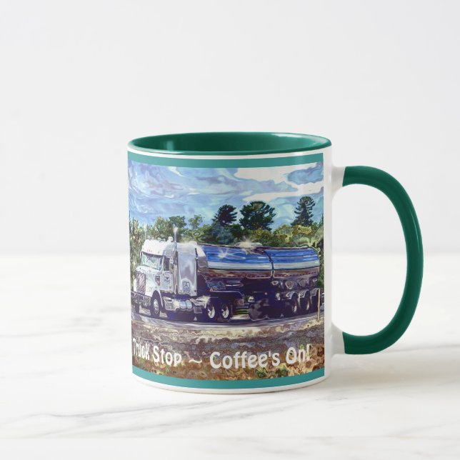 Motorista de caminhão Café em caneca de Drinkware  (Direita)