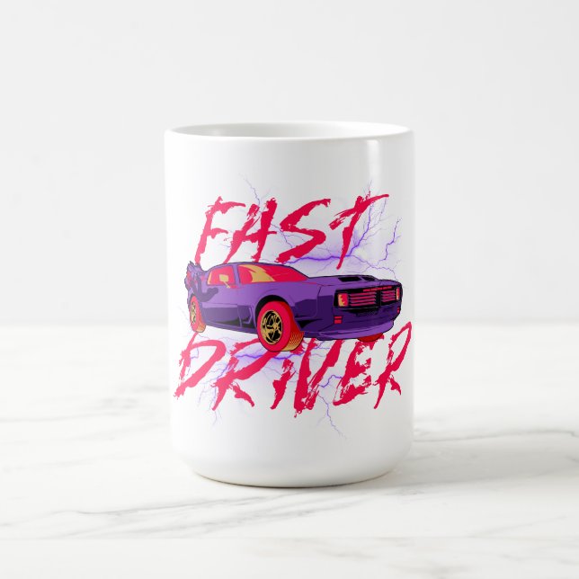 MOTORISTA RÁPIDO - CANECA DE CAFÉ roxa (Centro)