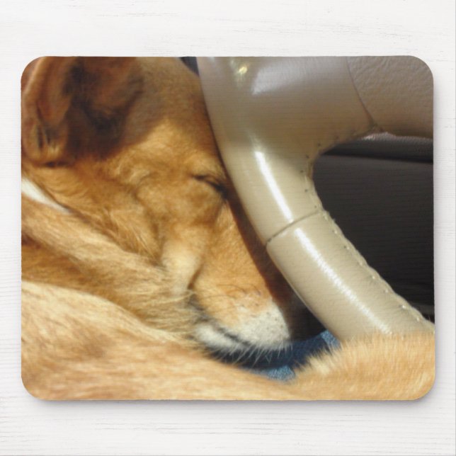 Motorista Snoozing Mousepad do Corgi (Frente)