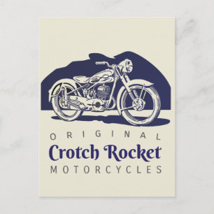 Motos Crotch Rocket anúncio e cartão postal - 6 es