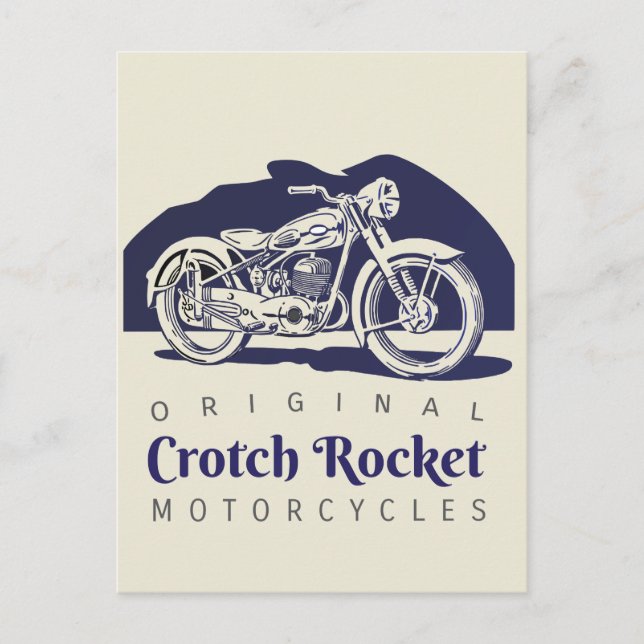 Motos Crotch Rocket anúncio e cartão postal - 6 es (Frente)