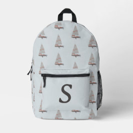 Motoveleiro monograma com ameaça de mochila impres