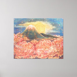 Mount Fuji Dreamscape: Ethereal Canvas Print