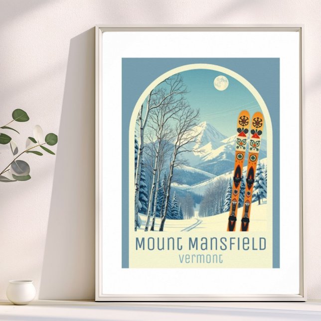 Mount Mansfield Vermont ski resort vacation Poster (Criador carregado)