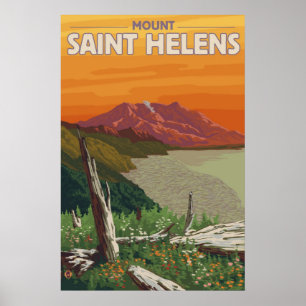 Mount Saint Helens - lago spirit - poster de