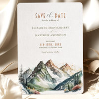 Mountain Park Salve A Data De Destino Convite