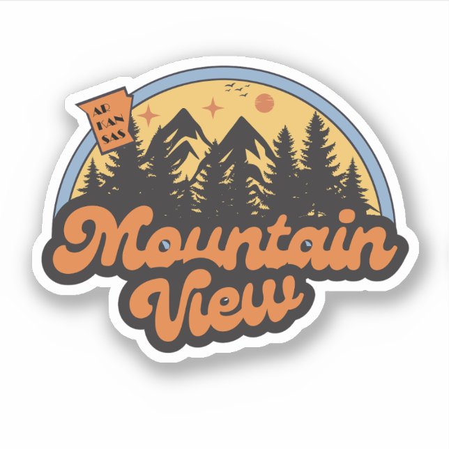 Mountain View, Arkansas  Adesivo (Frente)