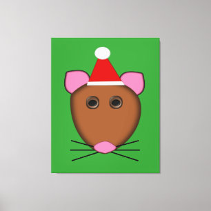 Mouse Canvas de Natal Feliz