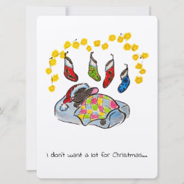 Mouse de Natal e Ano Novo com meias