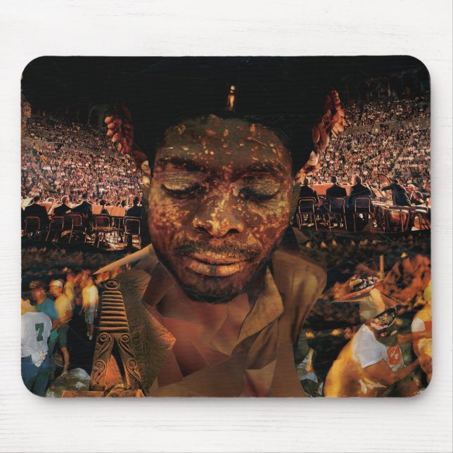 Mouse Pad 1 com Rachel Dolezal Art (Frente)