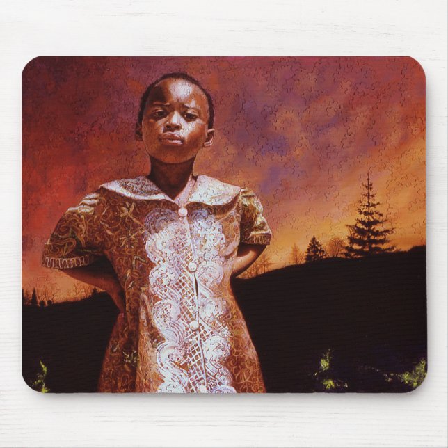 Mouse Pad 2 com Rachel Dolezal Art (Frente)