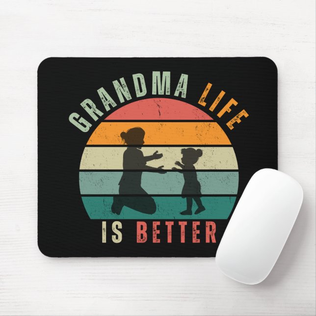 Mouse Pad - A Vida Da Avó É Melhor (Com mouse)
