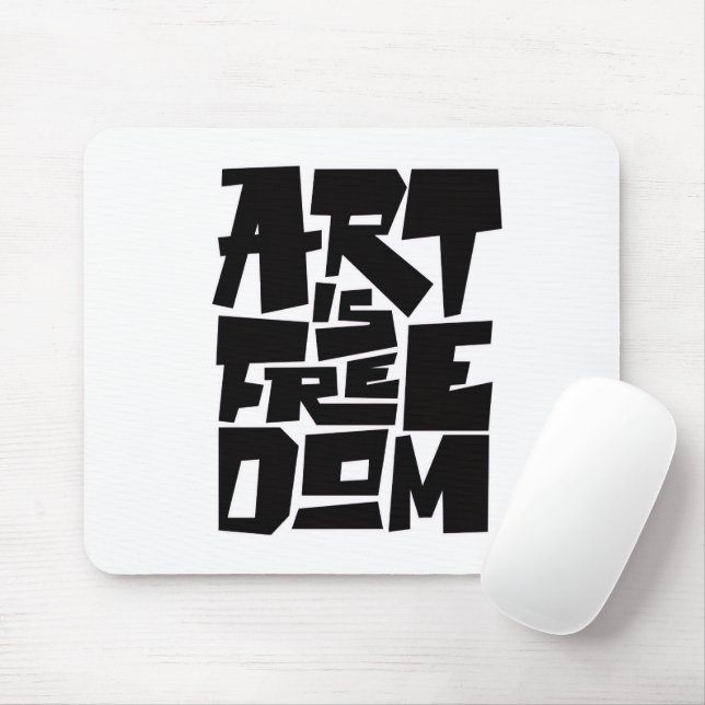 Mouse Pad Arte é Liberdade (Com mouse)
