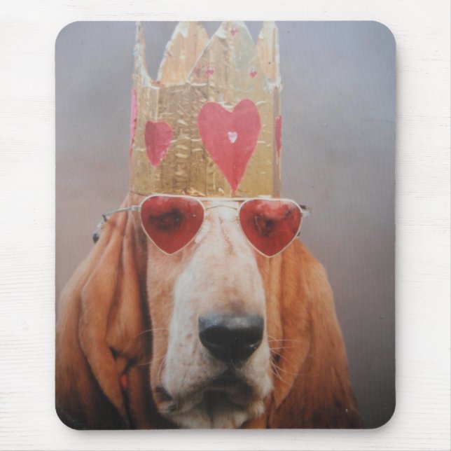 Mouse Pad Basset Hound King (Frente)