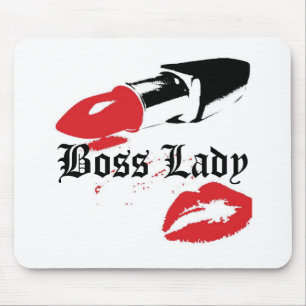 Mouse Pad Boss Lady Batom e Lábios