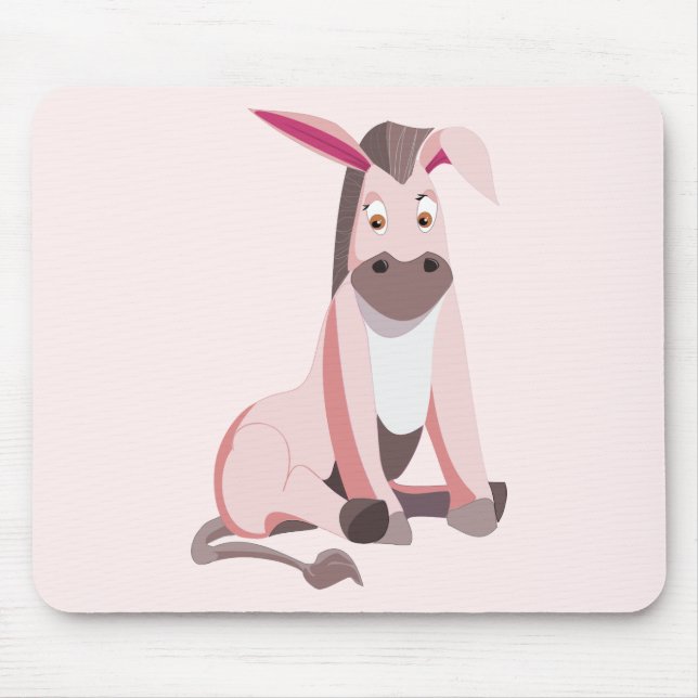 Mouse Pad Burro Rosa - Suas Cores (Frente)