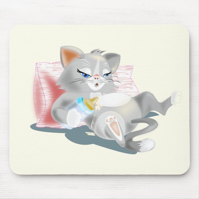 Mouse Pad com Baby Kitten (Frente)