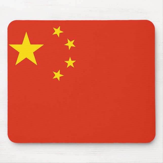 Mouse pad com bandeira da China (Frente)