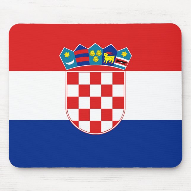 Mouse pad com bandeira da Croácia (Frente)