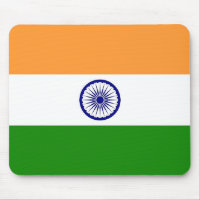Mouse pad com bandeira da Índia