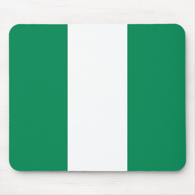 Mouse pad com bandeira da Nigéria (Frente)