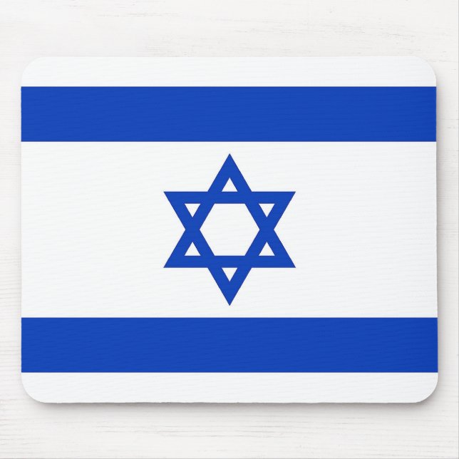 Mouse pad com Bandeira de Israel (Frente)