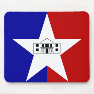 Mouse pad com bandeira de San Antonio, EUA