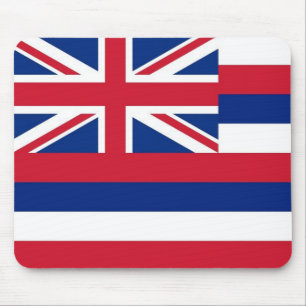 Mouse pad com bandeira do Estado do Havaí - EUA