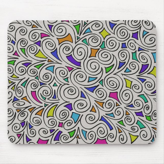 Mouse Pad Com Design Abstrato (Frente)