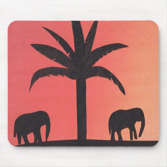 Mouse Pad com Design de elefante (Frente)
