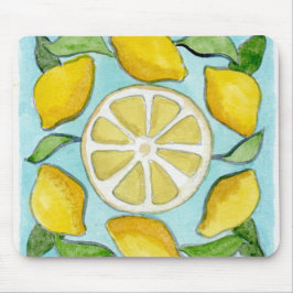 Mouse pad com design de limão