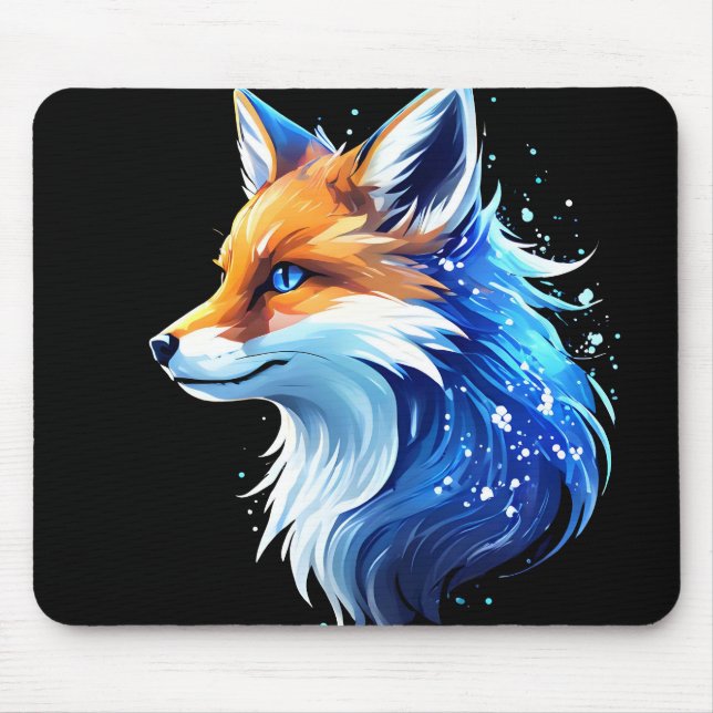 Mouse pad com design de lobo (Frente)