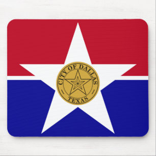 Mouse pad com Flag de Dallas,EUA