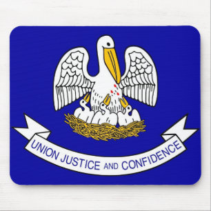 Mouse pad com Flag of Louisiana State - EUA