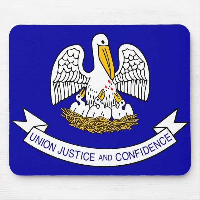 Mouse pad com Flag of Louisiana State - EUA (Frente)