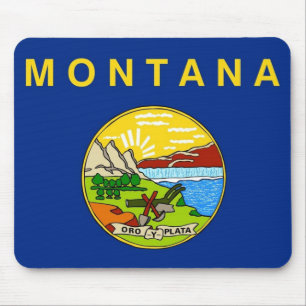 Mouse pad com Flag of Montana State - EUA