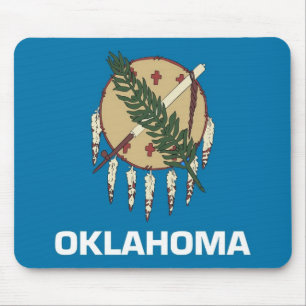 Mouse pad com Flag of Oklahoma State - EUA