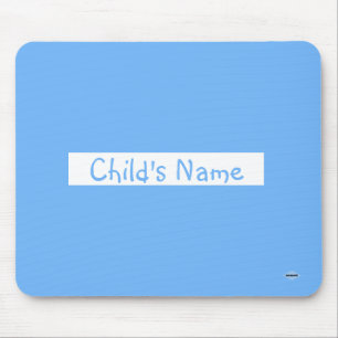 Mouse Pad com o nome da criança Blue HAMbWG