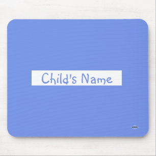 Mouse Pad com o nome da criança Periwinkle HAMbWG