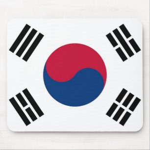 Mouse pad com pavilhão da Coreia do Sul