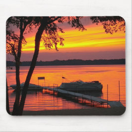 Mouse Pad com Sunset sobre Lago Castlerock