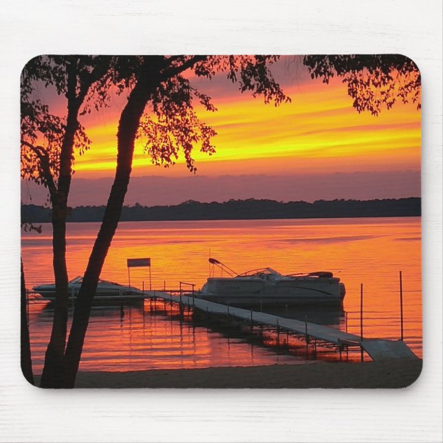Mouse Pad com Sunset sobre Lago Castlerock (Frente)