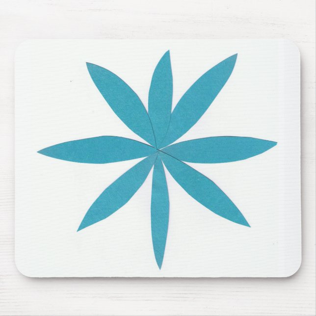 Mouse Pad com Turquoise Star (Frente)