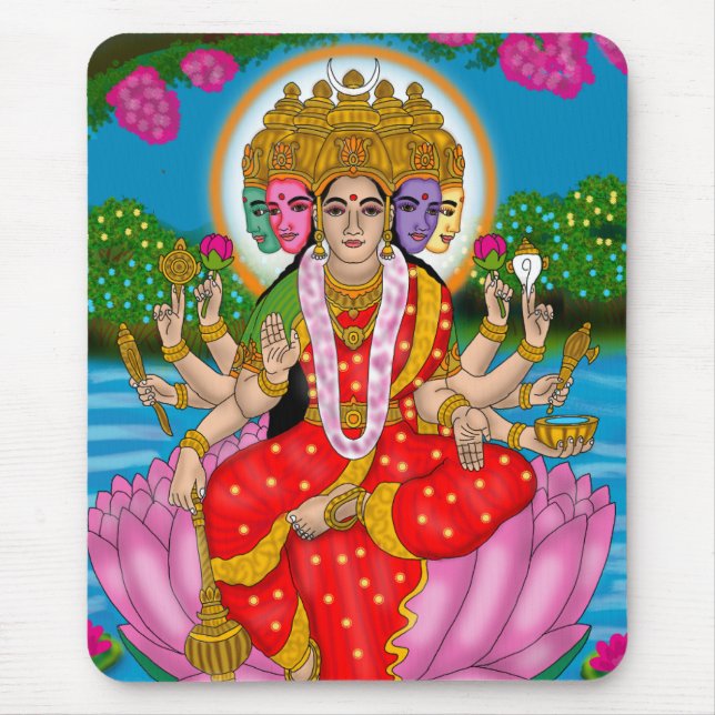 Mouse Pad da Deusa Gayatri (Frente)