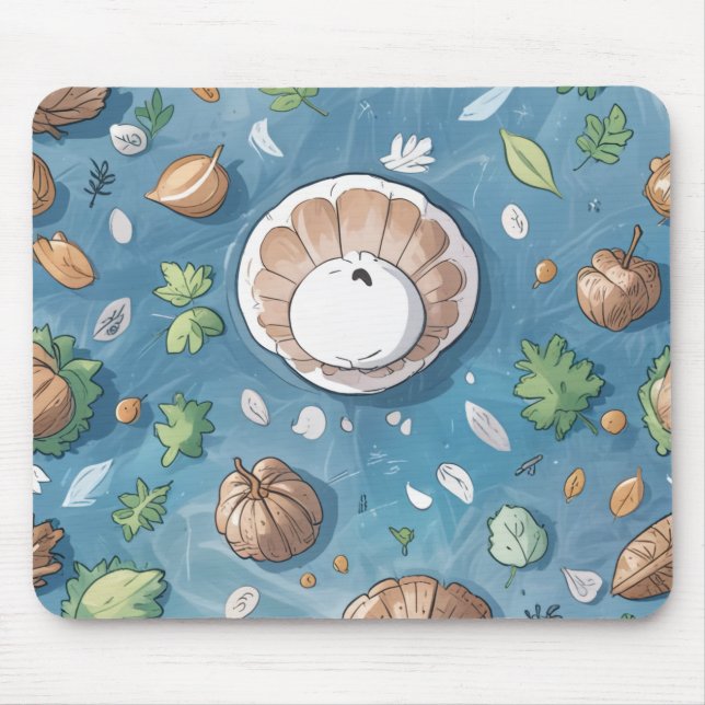 mouse pad de ação de graças (Frente)