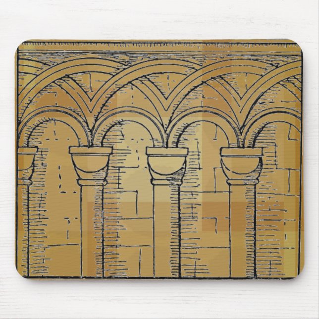 Mouse Pad de Arquitetura Medieval (Frente)